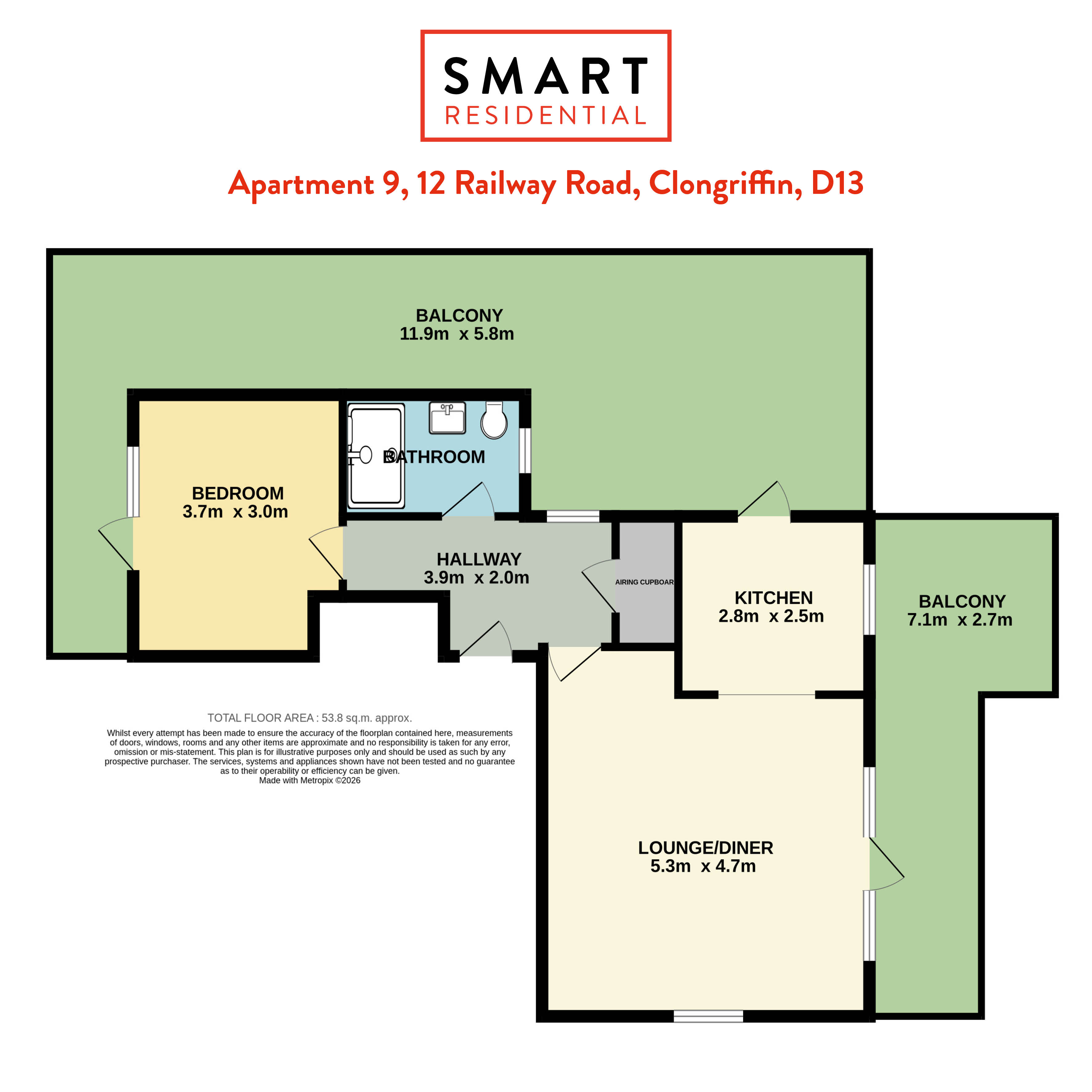 Apartment 9, 12 Railway Road, Clongriffin, Dublin 13, Co. Dublin