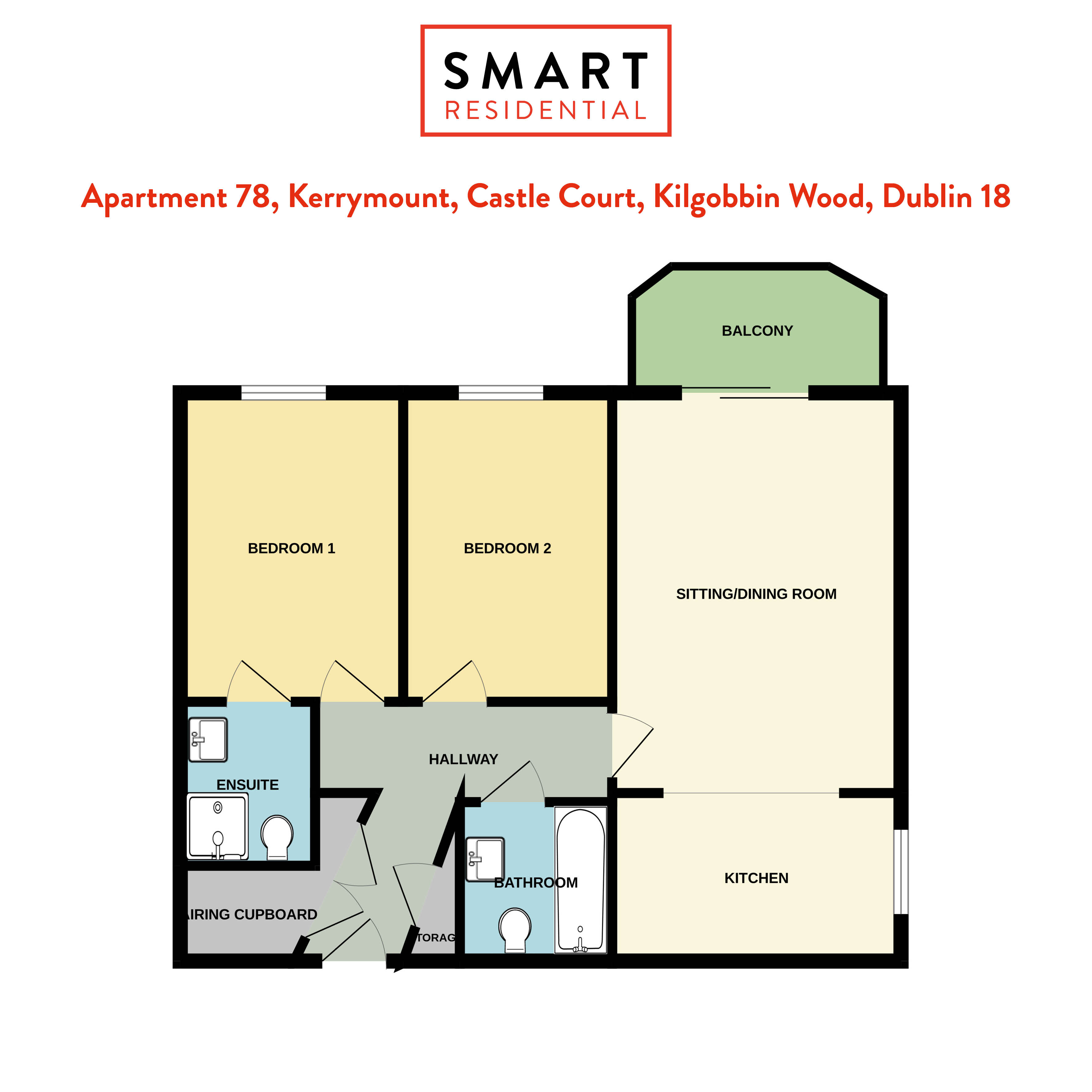 Apartment 78 Kerrymount, Castle Court, Kilgobbin Wood, Dublin 18 Apartment 78 Kerrymount, Castle Court, Kilgobbin Wood, Dublin 18
